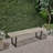 Patio Dining Bench With Iron Legs-1675978023