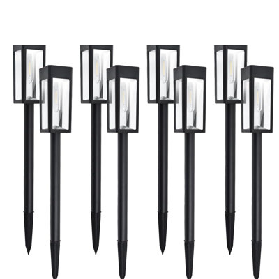 Solar Pathway Lights Outdoor – 6H Charge / 18H Runtime, Dusk-To-Dawn Auto On/Off  For Garden, Yard, Lawn, Pathway Decor (Set Of 8)