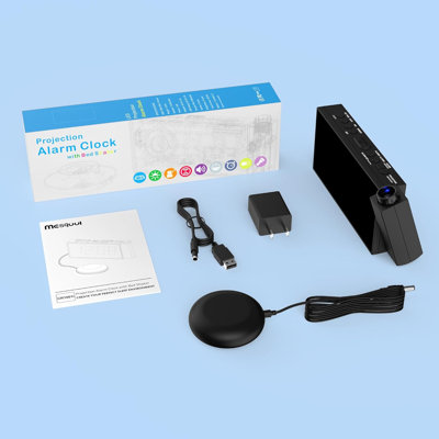 Digital Electric Tabletop Clock with Alarm Black