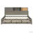 Wooden Daybed with 3 Storage Drawers and a set of Sockets and USB Ports-1573910697-1573910692