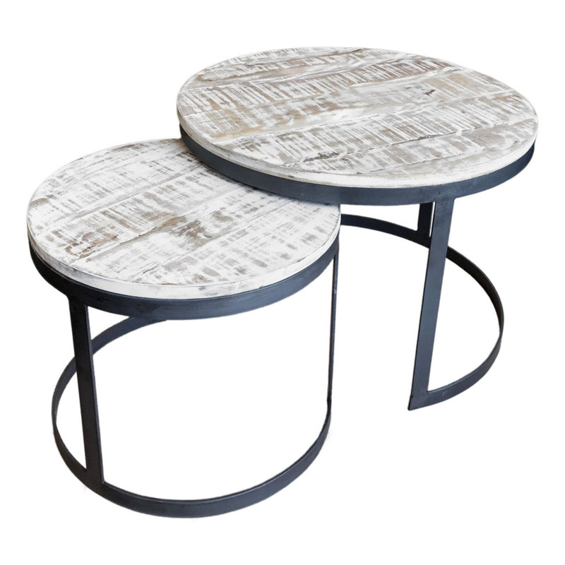 Adlane Coffee Table, Black, White
