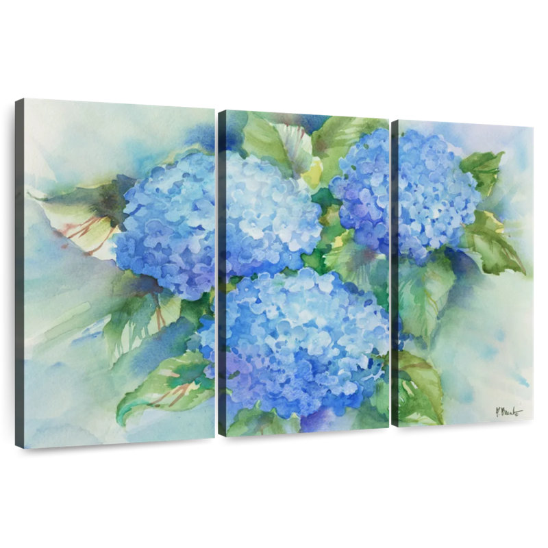Harnek Sky Blue Hydrangeas, 36" H x 57" W
