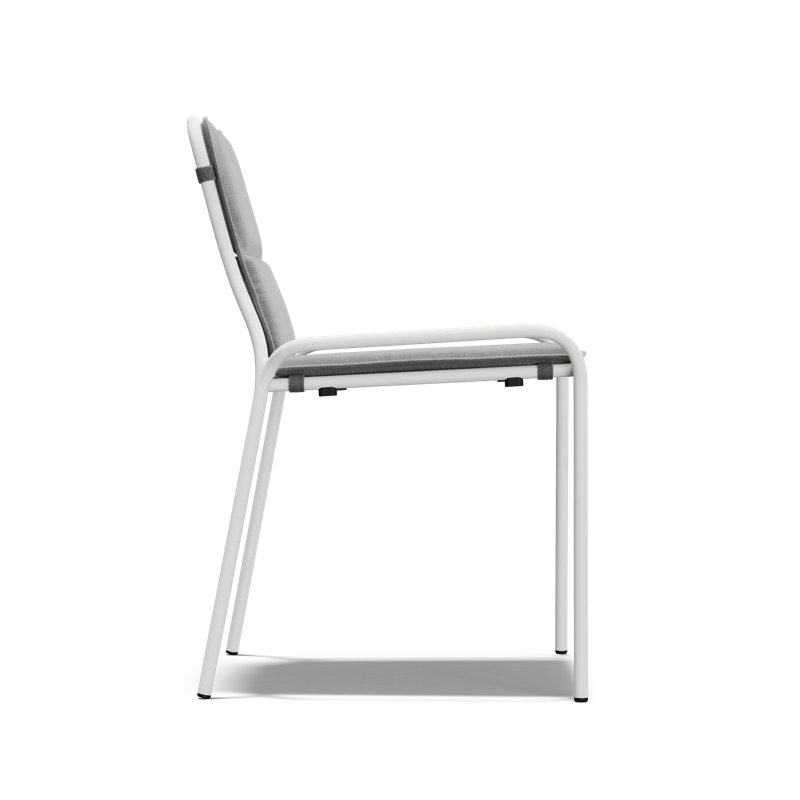 XY Outdoor Dining Side Chair, White