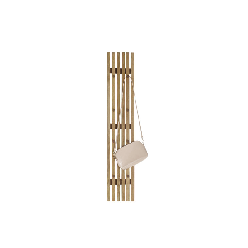 Solid Wood Wall 8 - Hook Wall Mounted Coat Rack