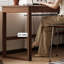 Bureau en bois d'hévéa durable en L-130174430-130174431