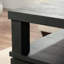 Table basse, finition noire