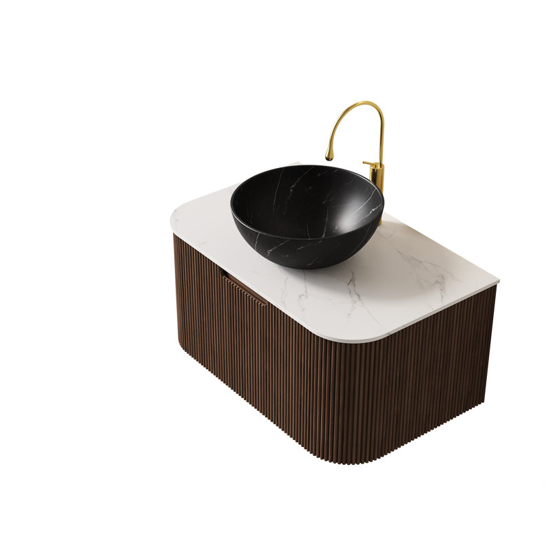 Meuble-lavabo de salle de bain mural 30 po avec lavabo Dina, 30"