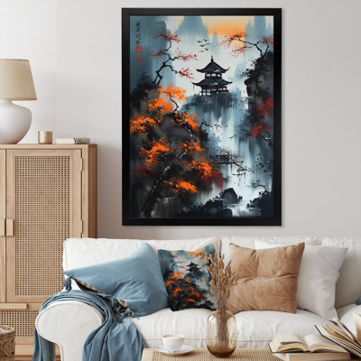 " Moonset And Japonese Maple Tree II "