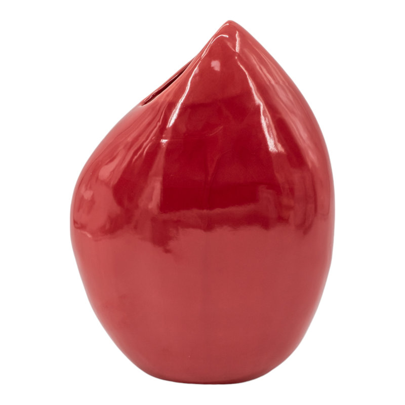 Handmade Ceramic / Porcelain Table Vase, 13.5" H x 10" W x 5" D