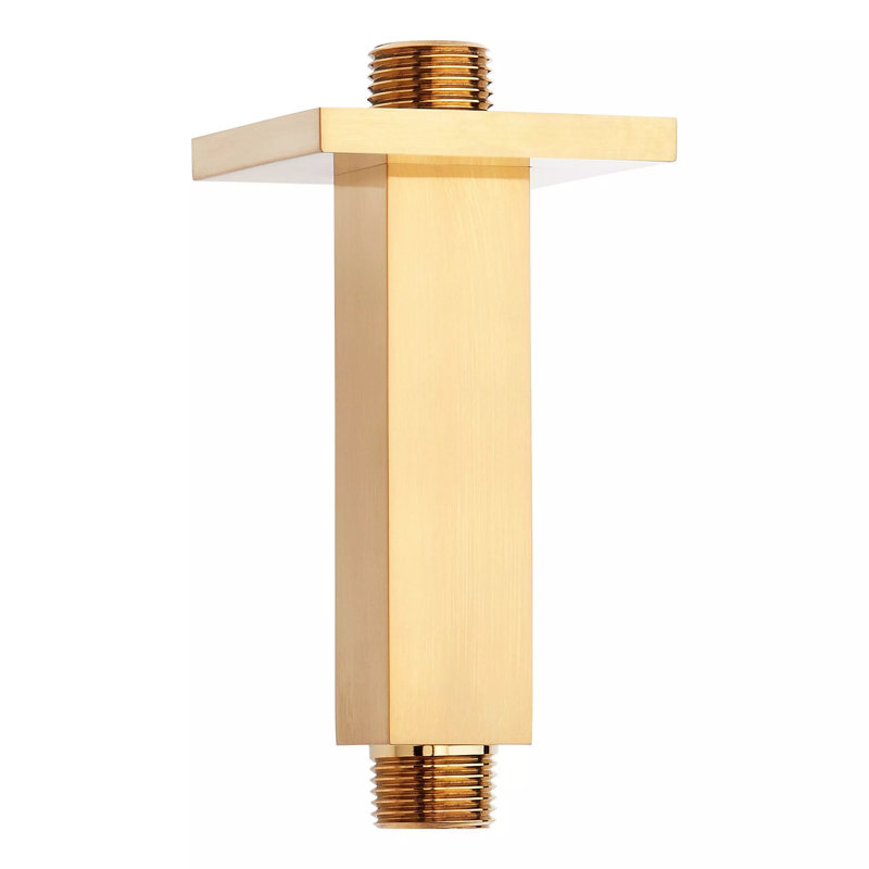 4" Square Ceiling Mounted Shower Arm and Flange