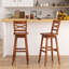 Tabouret de bar pivotant en bois massif de 30 po Kellynn-1398950483