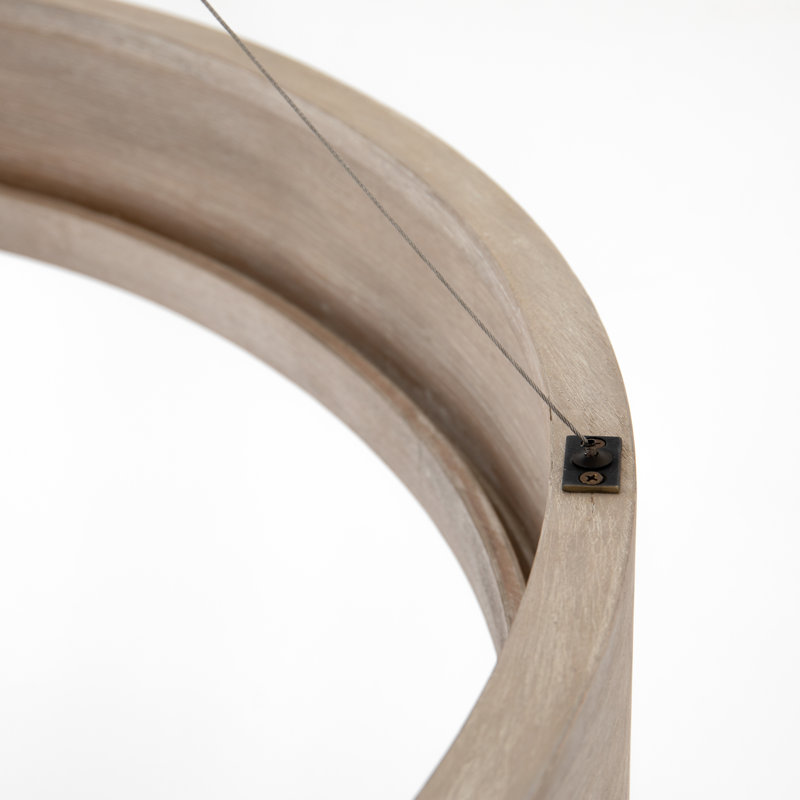 Baum 1 - Light Chandelier, Dark Walnut, 25" H x 48.5" W x 48.5" D