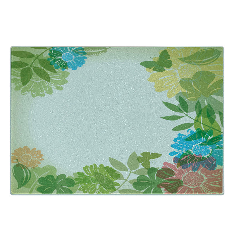 Multicolore planche à découper en verre trempé Ambesonne