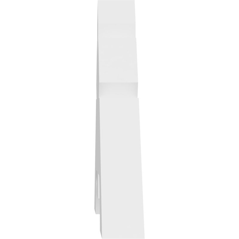 Vanguard Signature Urethane Gable Bracket, Primed Tan, 2"D x 4"F, 36"W x 12"H