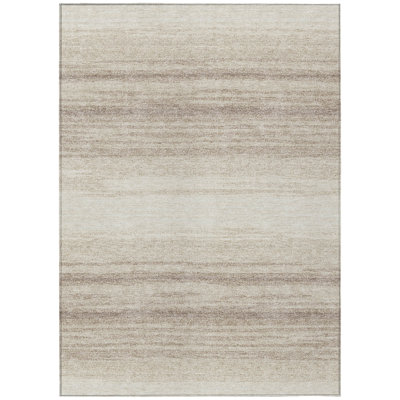 Nira Ivory Washable Indoor-Outdoor Rug - 