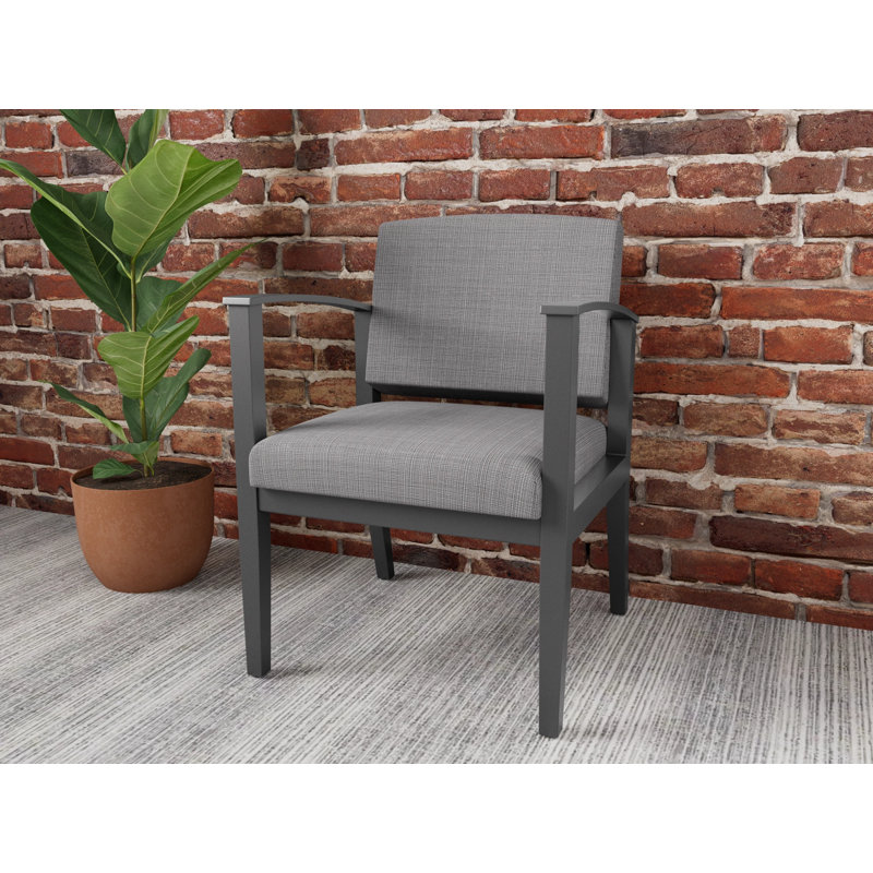 Table de bout en bois Amherst, Étain, Gris chambray