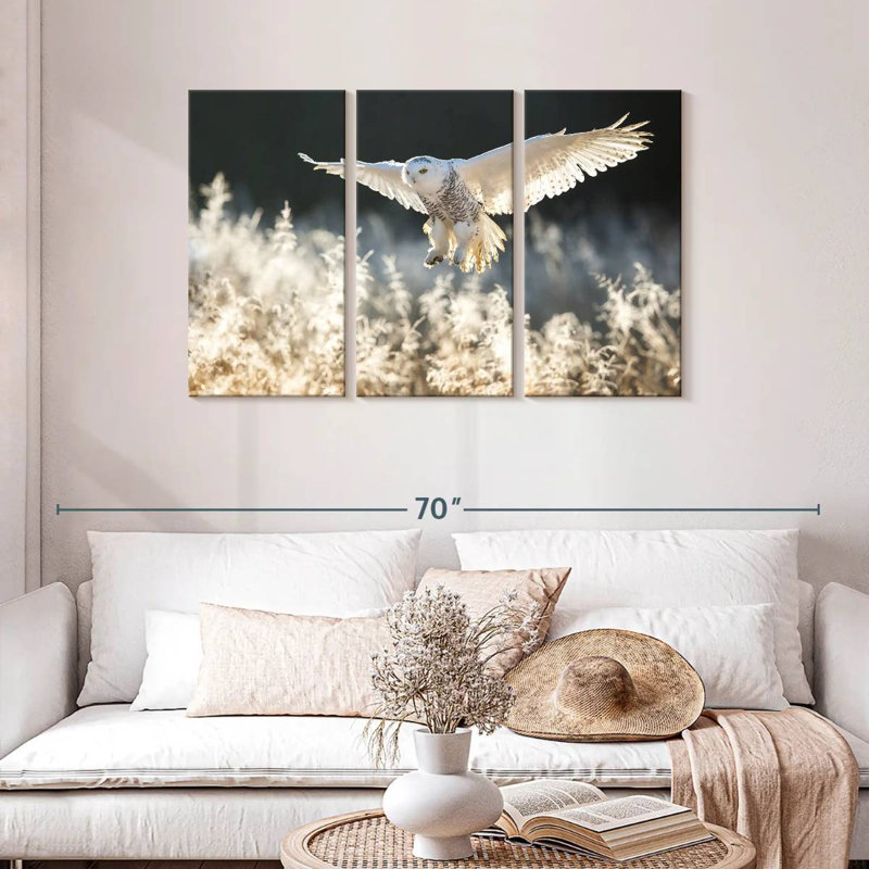 Snowy Owl Hunt, 28" H x 45" W