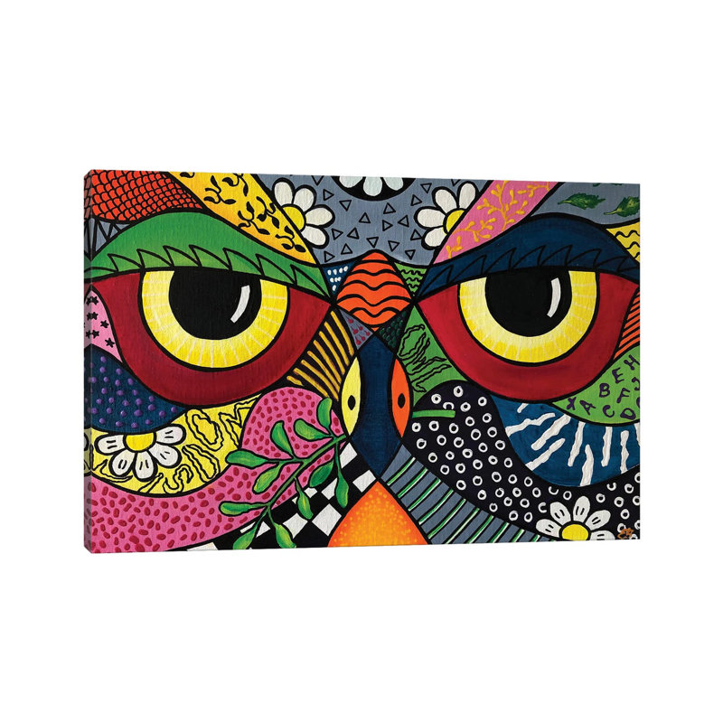 Owl by Lena Smirnova - Gallery-Wrapped Canvas Giclée on Canvas, Wrapped Canvas, 20.32 cm H x 30.48 cm W