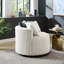 Chaise contemporaine en velours côtelé avec roulettes, pour le confort de la maison