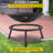 22'' Round Steel Fire Pit Accessory