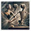 «Macabre Dance» par Rey Klimt, art mural en verre acrylique-309864137