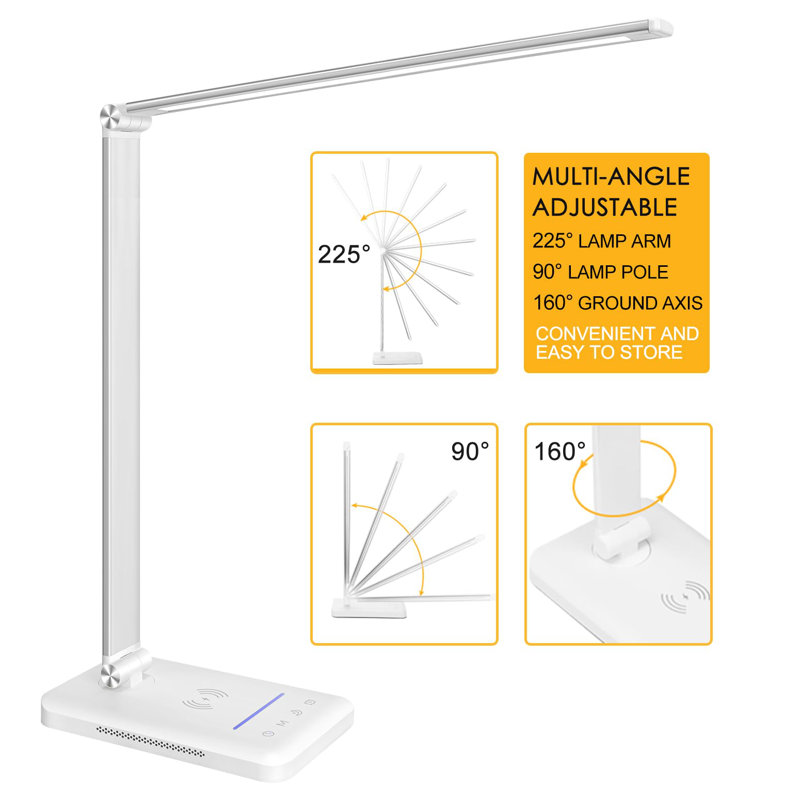 Chayim USB Desk Lamp, White