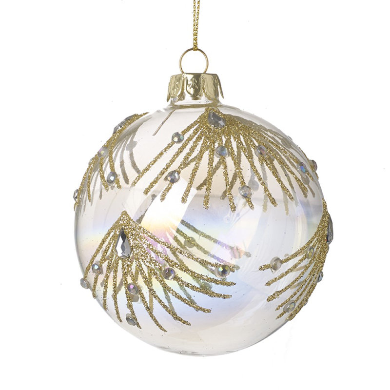 8cm Glass Bauble