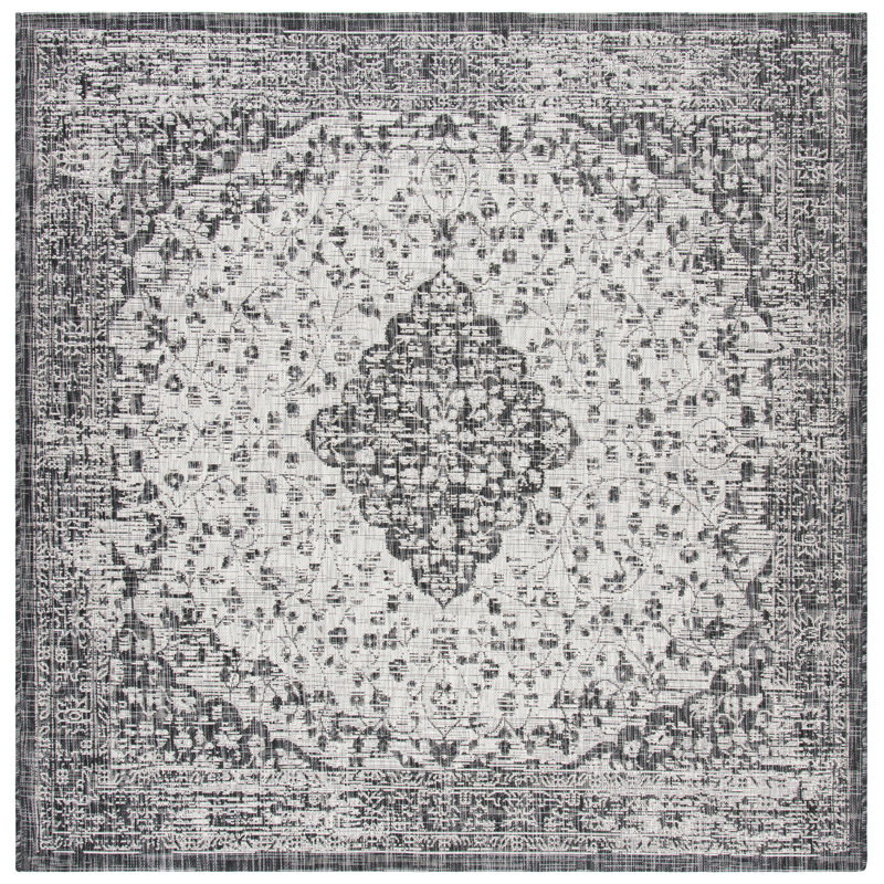 Tapis d'intérieur / extérieur Arneshia, Carré 6 pi 7 po