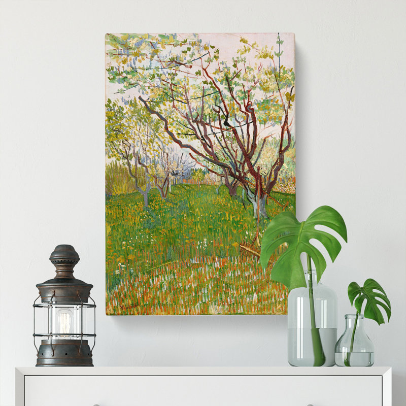 Flowering Orchard by Vincent Van Gogh - Wrapped Canvas, 76cm H x 50cm W x 3cm D