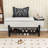 Upholstered Storage Bench With A Bottom Shelf-1080384889