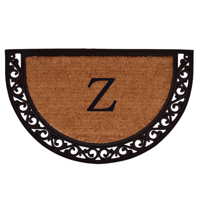 Assemgul Non-Slip Outdoor Doormat, Semi-Circle 2' x 3', Z