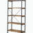 Antique Nutmeg and Black 4-shelf Bookcase-1935749559