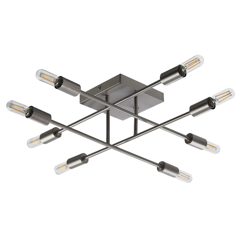 Ronquillo Semi Flush Mount, Stainless Steel