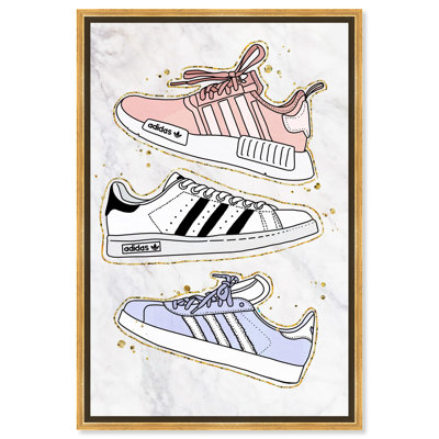 Espadrilles pastel - impression sur toile