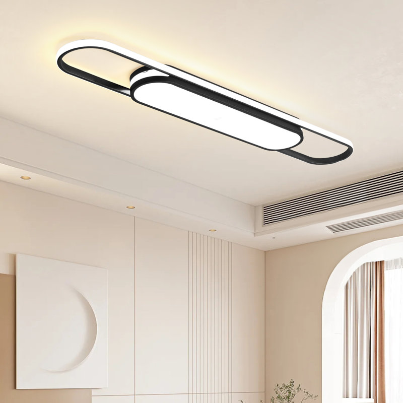 Muscato 1 - Light 43.3" LED Flush Mount, Black
