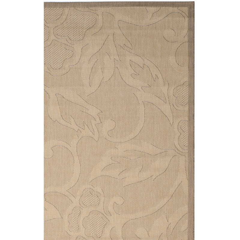 Herefordshire Performance Floral Indoor/Outdoor Area Rug, Square 6'7"