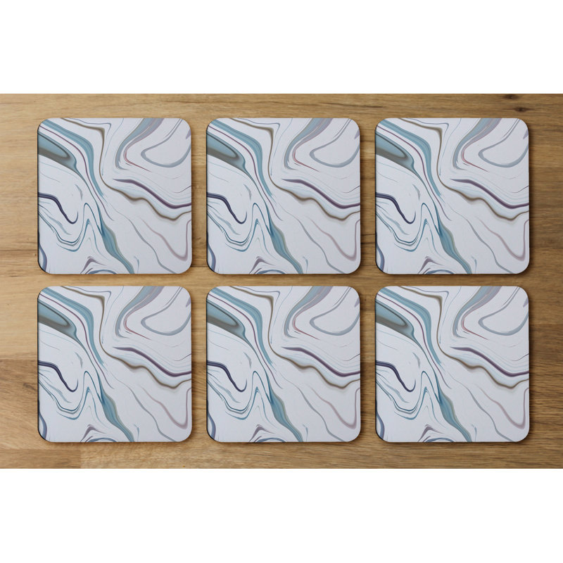 Square 6 Piece Coaster Set