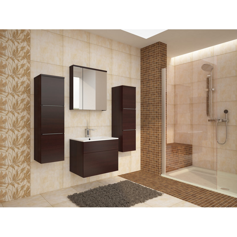 Moray Bathroom Storage Furniture Set, Walnut