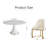Round Stone White Dining Table Set-806186419-806186428-806186418