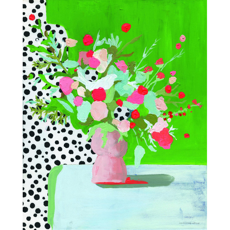 Chanson d'oiseau au printemps - Impression sur toile tendue, H 16 po x l 12 po