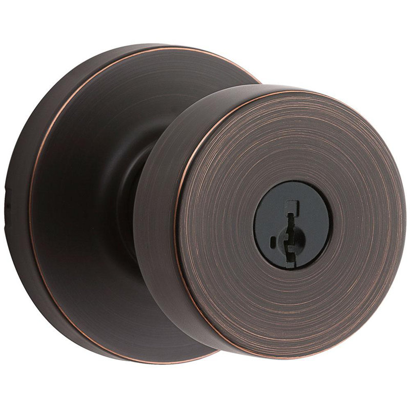 Keyed Door Knob with SmartKey, Venetian Bronze