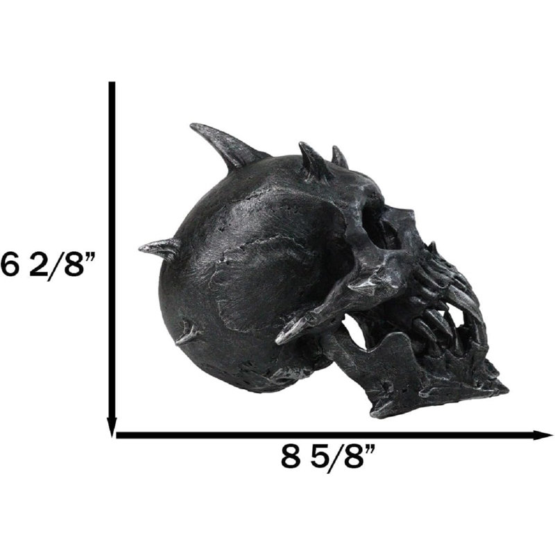 Figurine d'enfer en forme de crâne de couronne