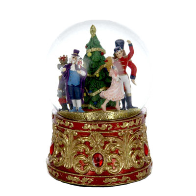 Globe terrestre musical casse-noisette lumineux