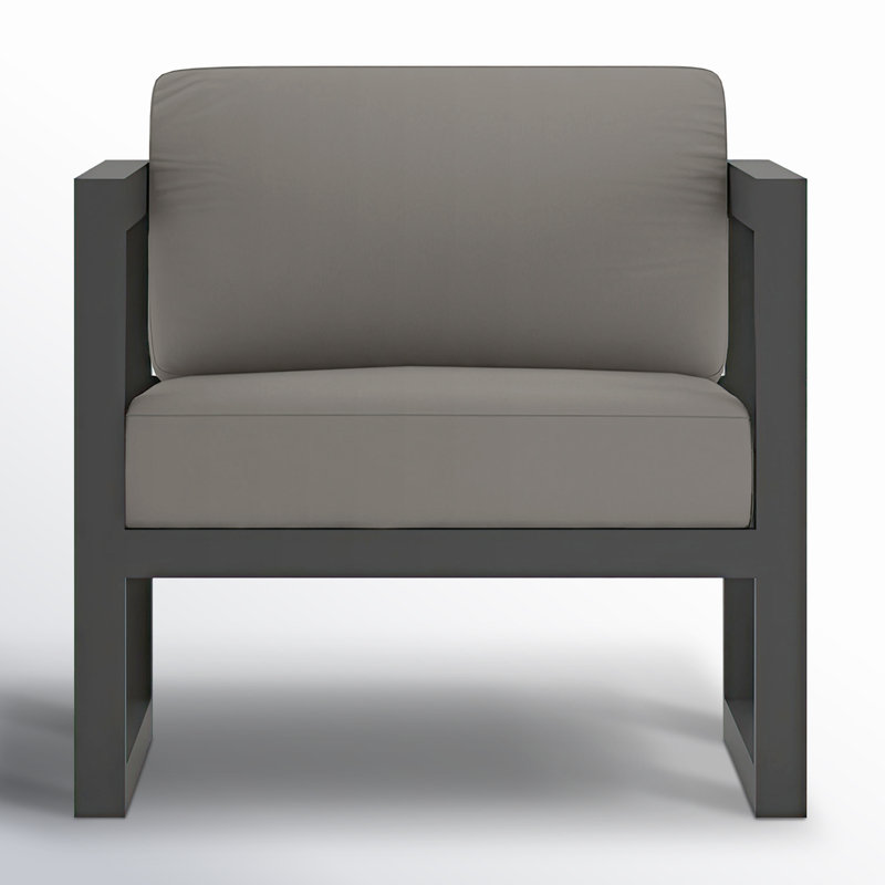 Avion 3 Piece Sofa Loveseat Set, Canvas Charcoal Sunbrella® Canvas, Slate