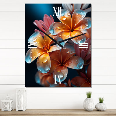 Bordon - Plumeria Très horloges murales
