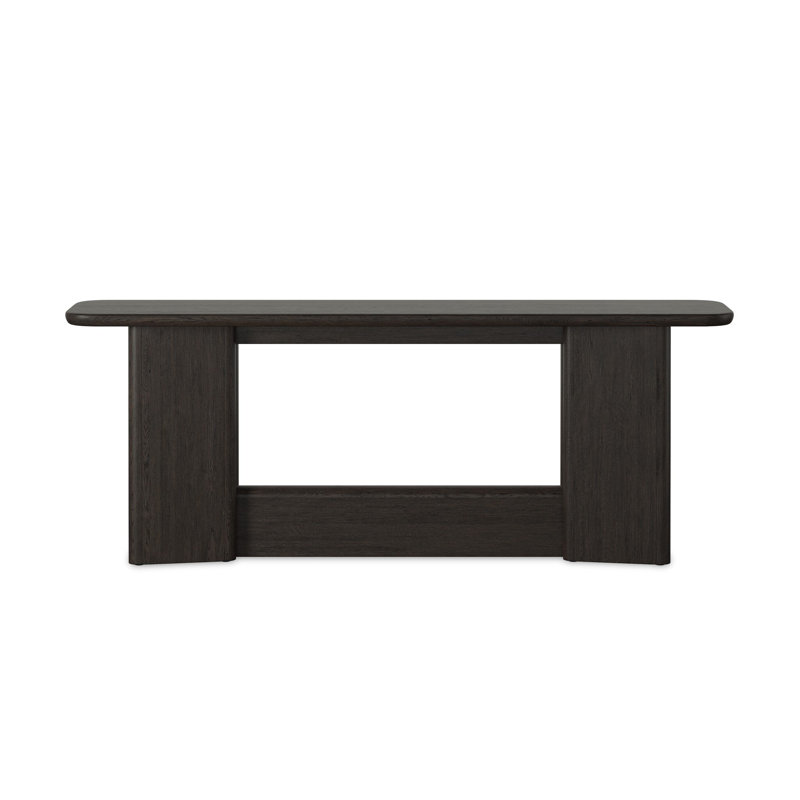 Nadine Console Table, Smoked Black Oak Veneer