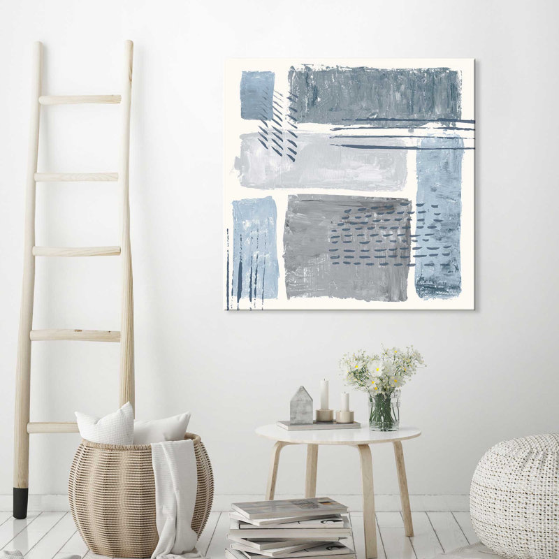 Entre les lignes II - reproduction sur toile, H 24 po x l 24 po x P 1,5 po, Toile tendue
