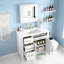 Meuble-lavabo 36 po avec lavabo, charnières à fermeture en douceur-1785171895
