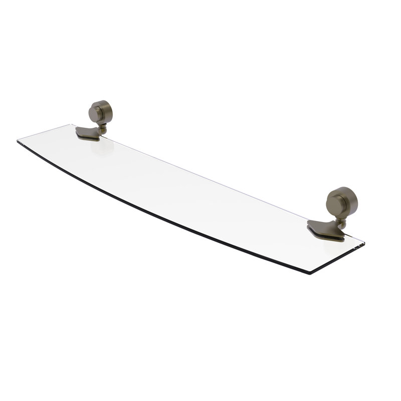 Venus Bracket Shelf, Antique Brass, 18" W x 5.5" L