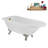 62" Streamline Clawfoot Tub,Tray,Drain, Clawfeet-101628981-102218223